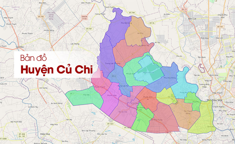 Bản đồ Huyện Củ Chi TPHCM: Vị trí, Phân loại, Quy hoạch