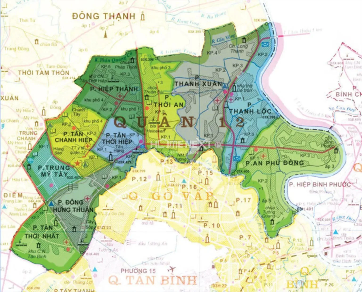 Bản đồ Quận 12 [2024] - Cập nhật & Đánh giá chi tiết