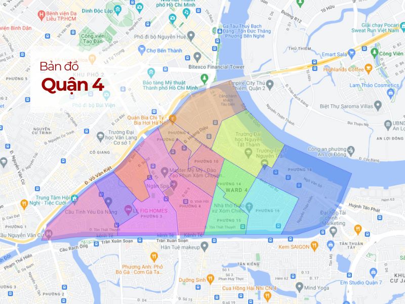 Bản đồ Quận 4 (2024): Cập nhật & Đánh giá chi tiết