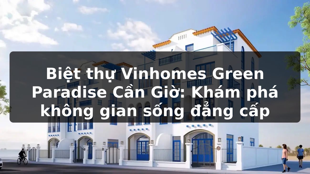 Biệt thự Vinhomes Green Paradise Cần Giờ: Khám phá không gian sống đẳng cấp