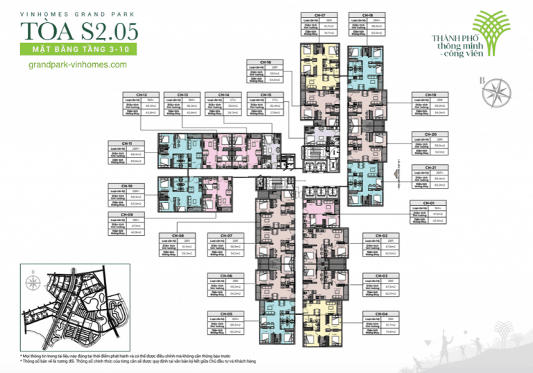 Căn hộ Tòa S2.05 Vinhomes Grand Park - Giá tốt, View đẹp