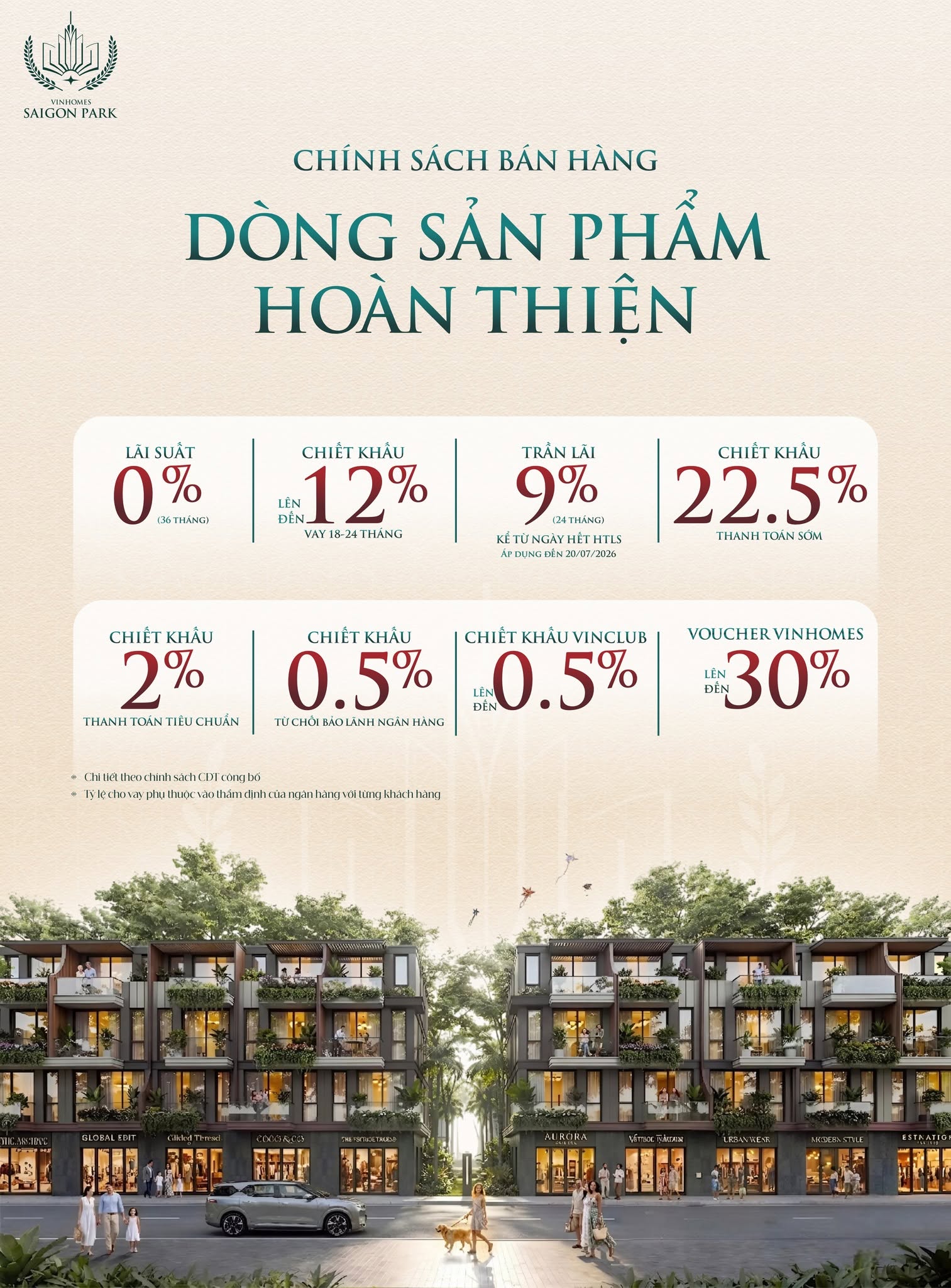 Chính sách bán hàng Vinhomes Hóc Môn tháng 7/2026