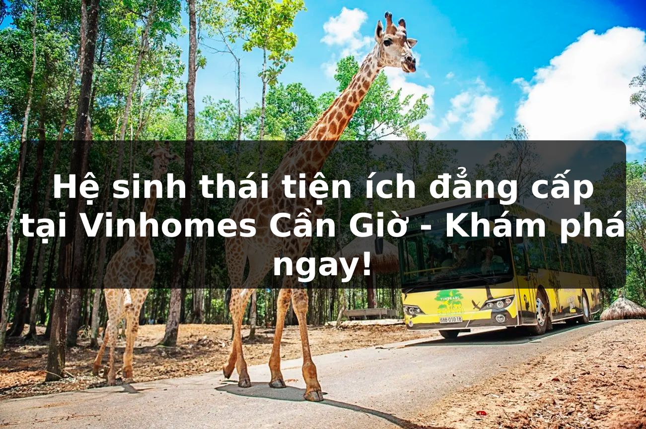 Hệ sinh thái tiện ích đẳng cấp tại Vinhomes Cần Giờ - Khám phá ngay!