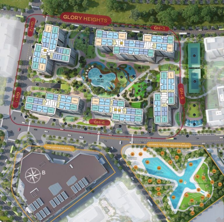 Shophouse Glory Heights: Vị trí đắc địa, kinh doanh tiềm năng