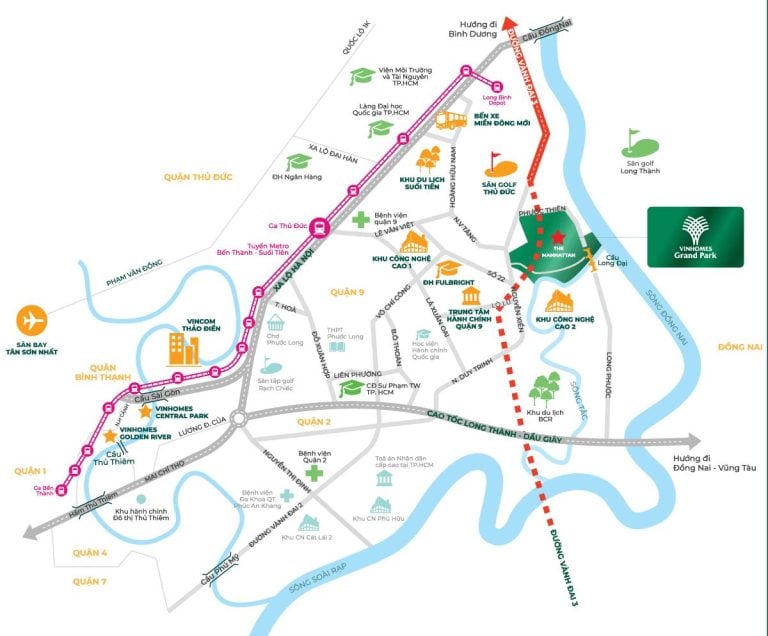 Vinhomes Grand Park Đường Vành Đai 3: Vị trí, Tiện ích & Giá