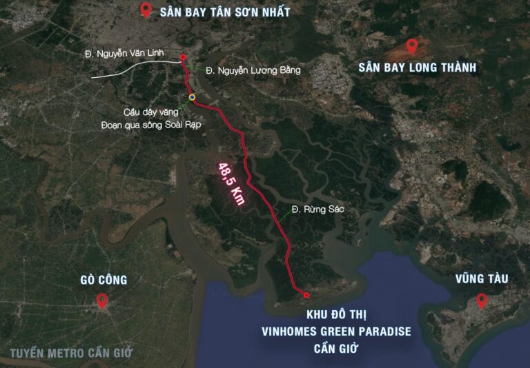 Vinhomes Green Paradise: Kết nối Cần Giờ dễ dàng hơn