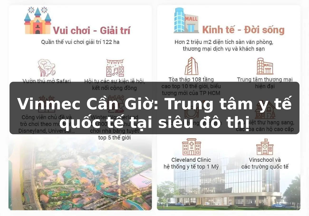 Vinmec Cần Giờ: Trung tâm y tế quốc tế tại siêu đô thị